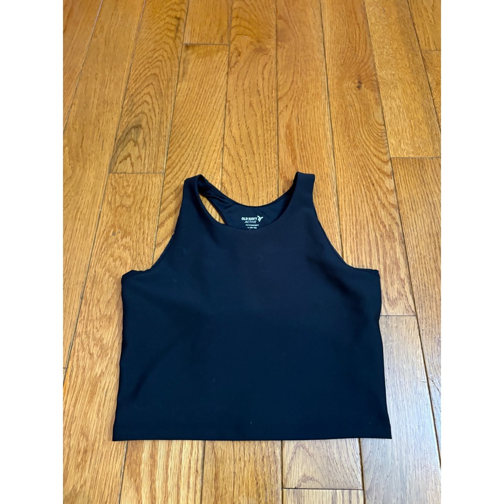 Old Navy Powersoft Tank & All in Motion Shorts Set Black Kids Size L 10-12 XL 14 - Picture 7 of 8